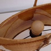 Vintage rattan lamp 1950