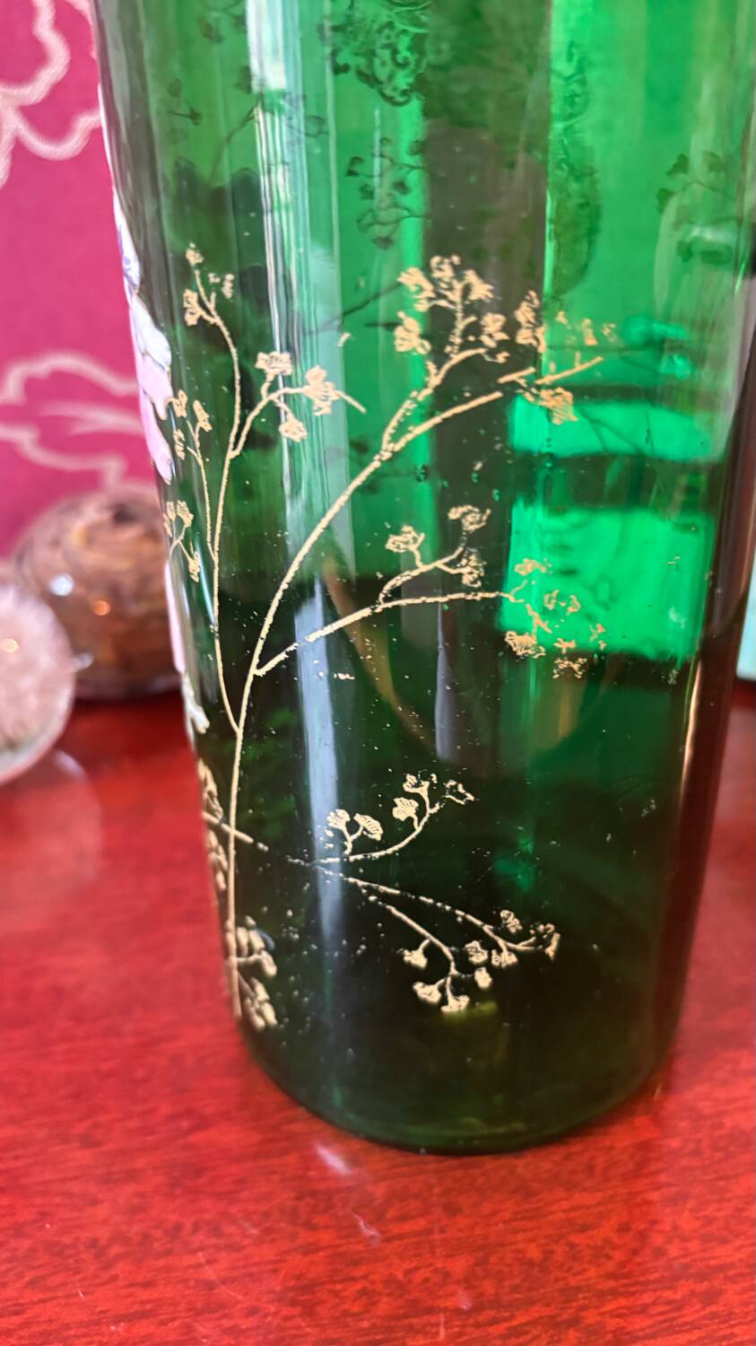 Old scroll vase by François-Théophile LEGRAS (1839-1916)