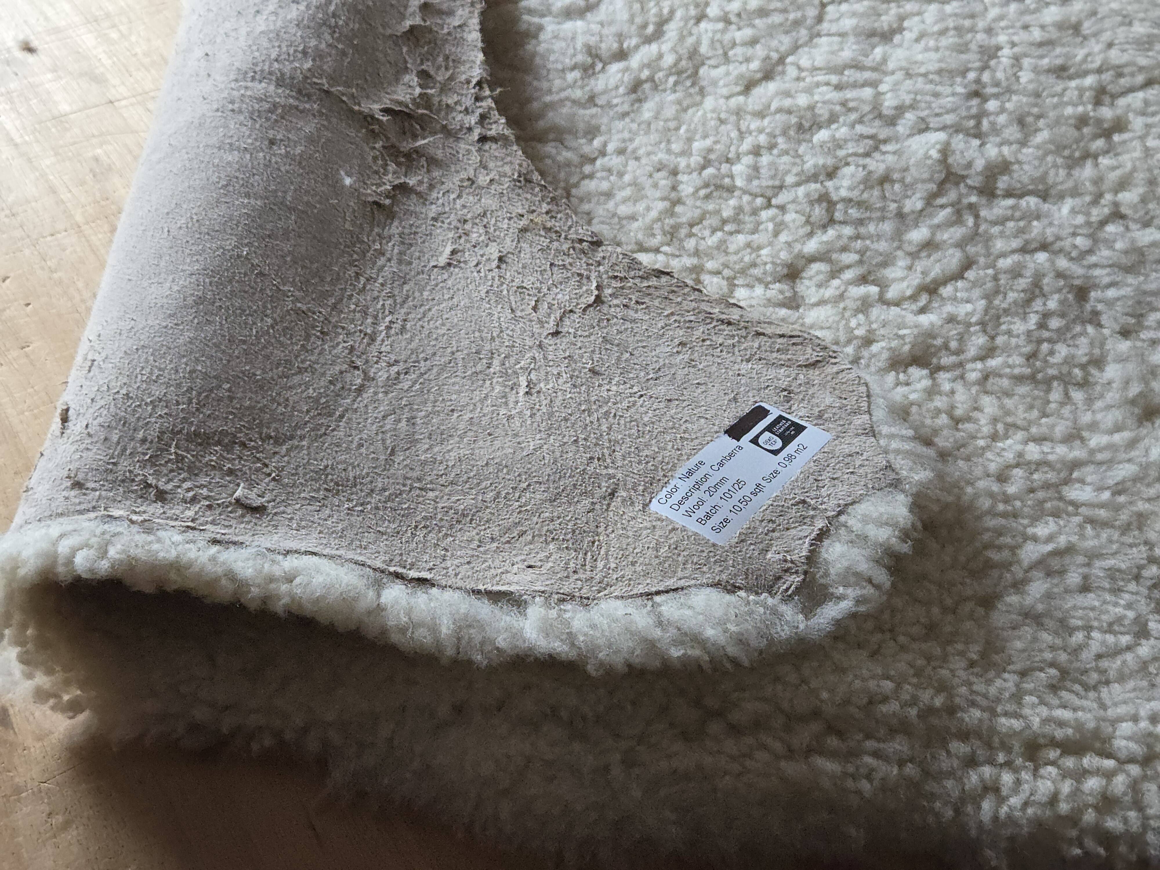 1960s, Danish design, reupholstered highback armchair, genuine sheepskin.