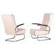 Bauhaus FN24 Armchairs in Leather attributed to Mücke-Melder, Czech, 1930s, Set of 2