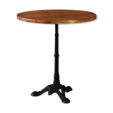 Side table, round platter in massive oak