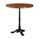 Side table, round platter in massive oak