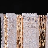 Vintage Kalmar lamp from the 60s, brass and glass