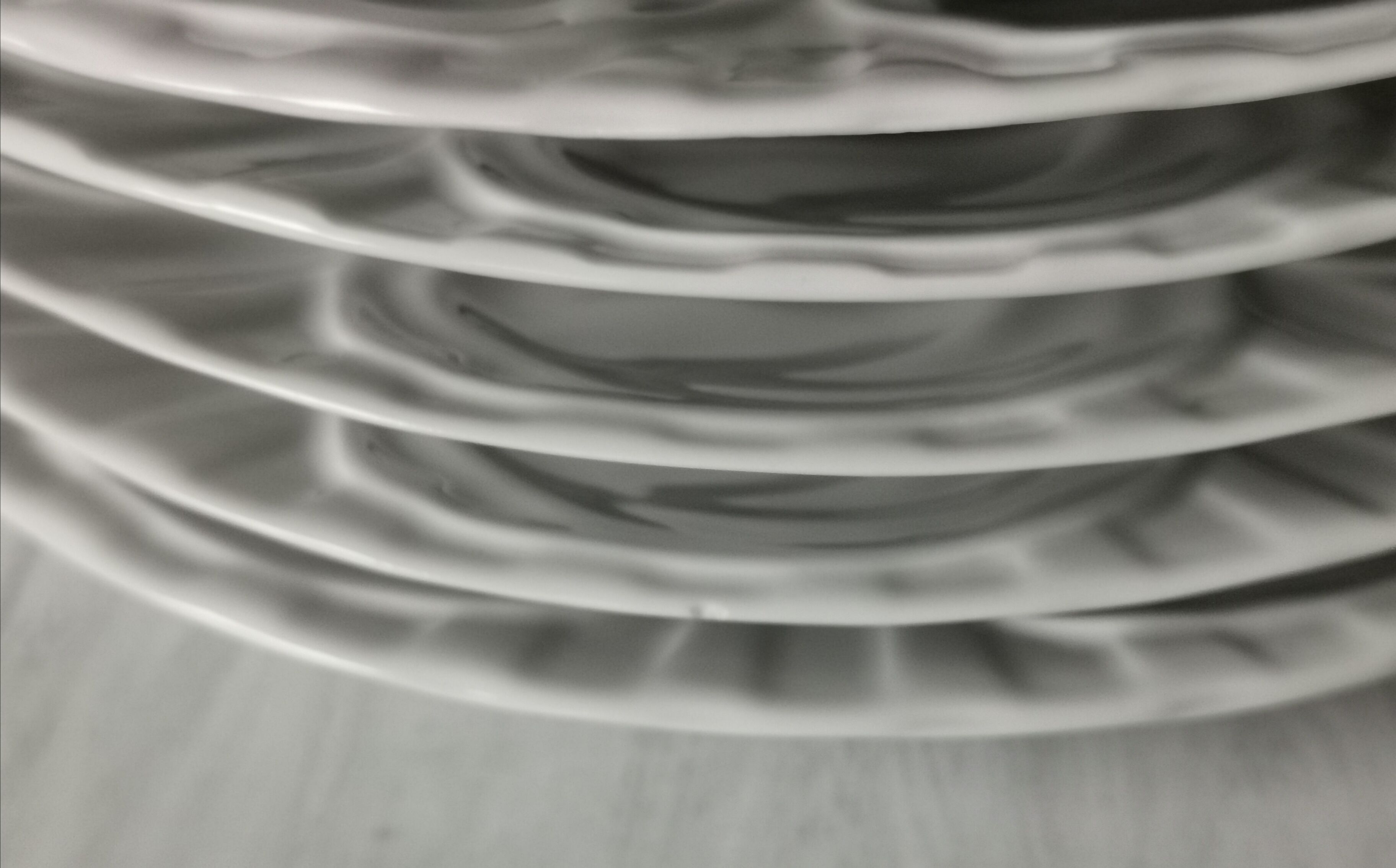 Ensemble de 6 assiettes Pillivuyt porcelaine blanche
