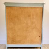 Painted wooden glass library