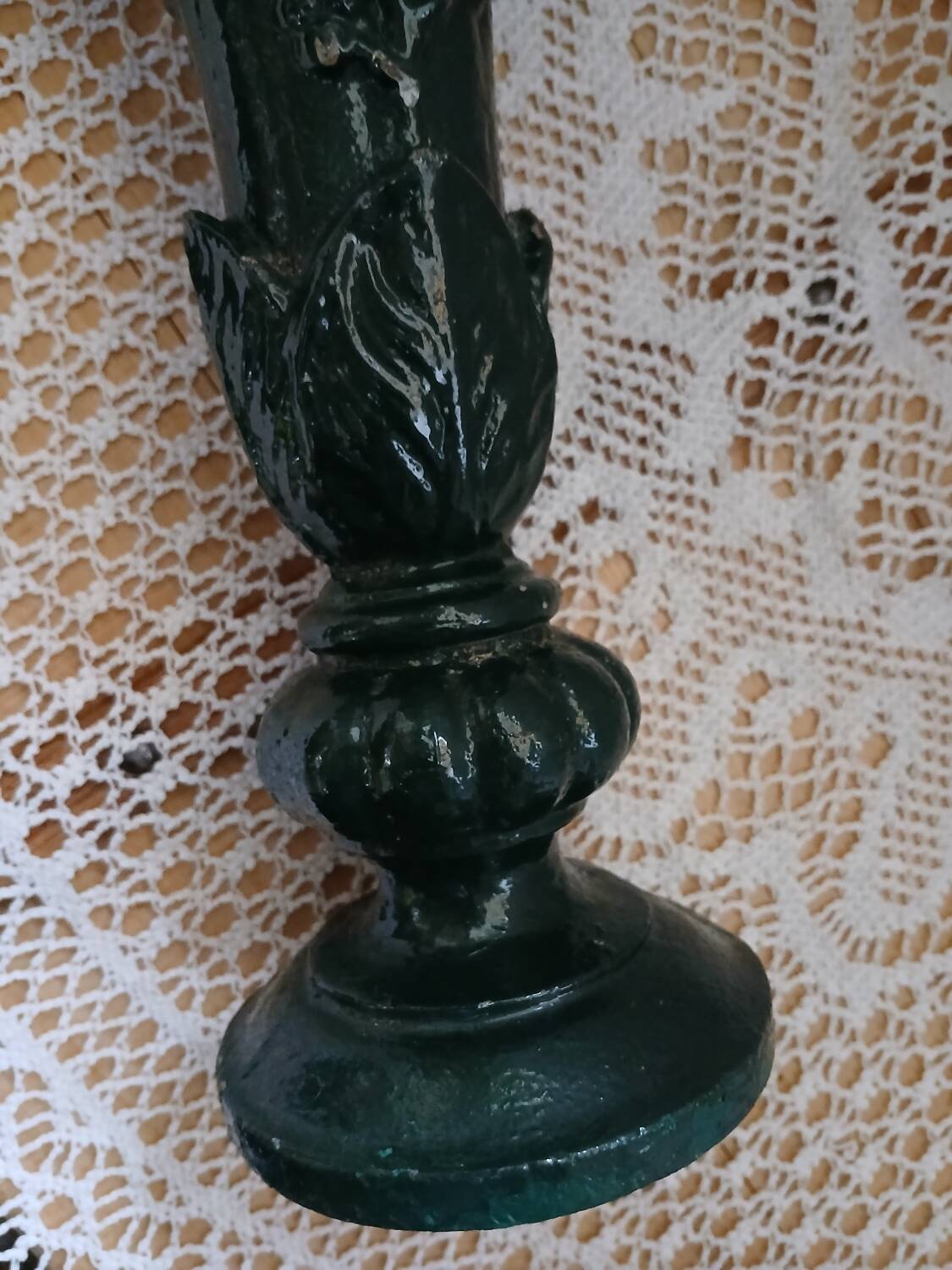 Antique cast iron vase