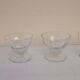 4 pressed glass cups – France – 1950s–1960s