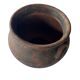 Grand vase en terre cuite texturée | Artisanat mexicain | Années 50–70