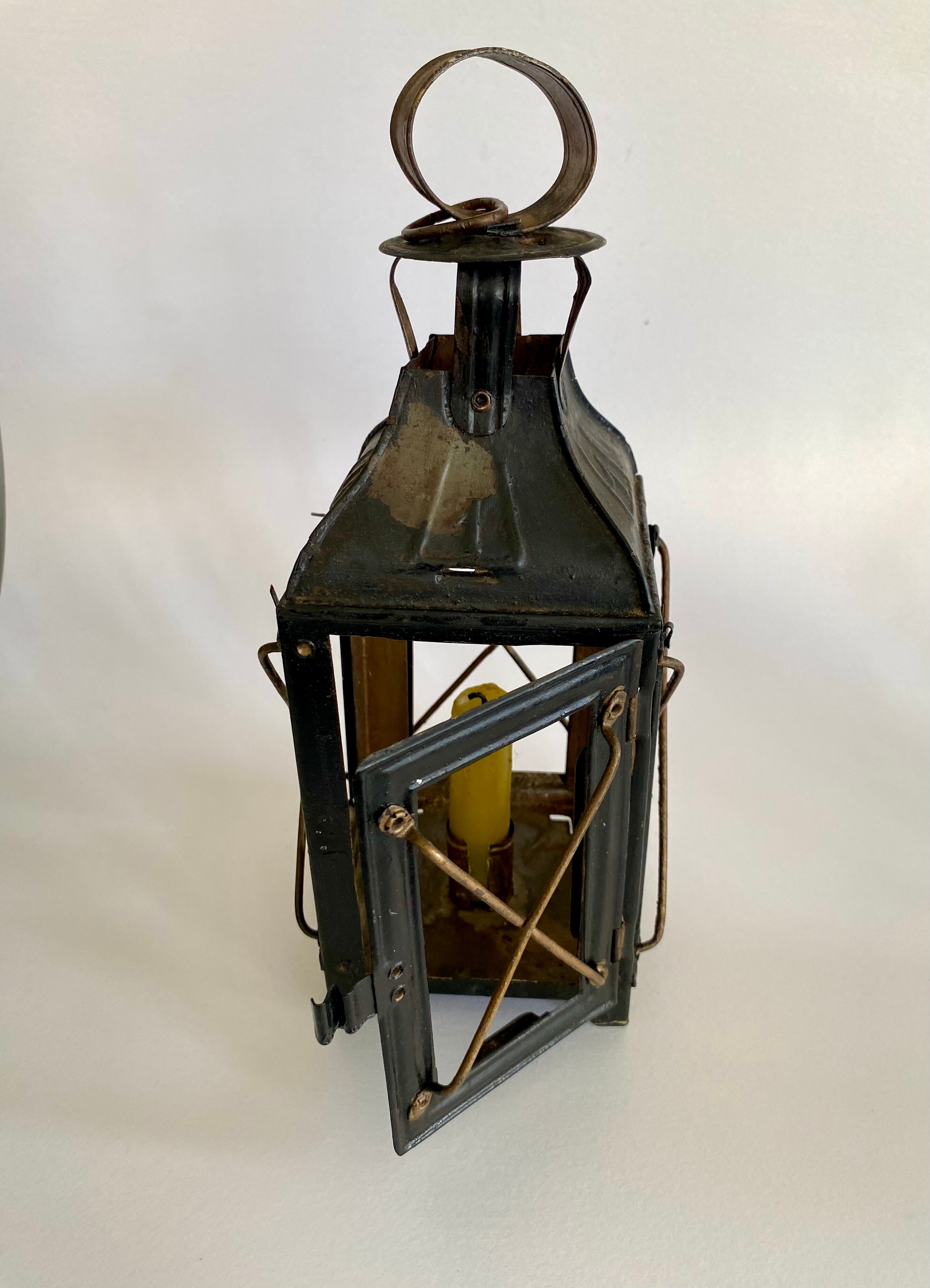 Metal candle holder, 1 door