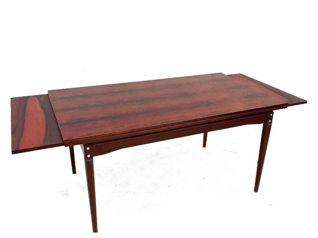 Table extensible palissandre vintage scandinave 1960