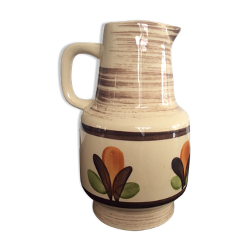 Cruche vintage en céramique émaillée estampillé West Germany