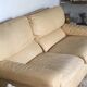 Pair of grained leather sofas Duvivier iconic model Maillol 1990