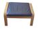 Ikea leather footstool pouf 2000s france scandinavian style knisa model color