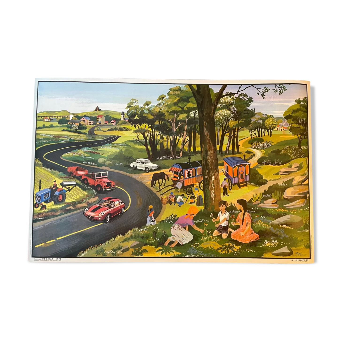 Ogé-Hachette poster "spring / village"