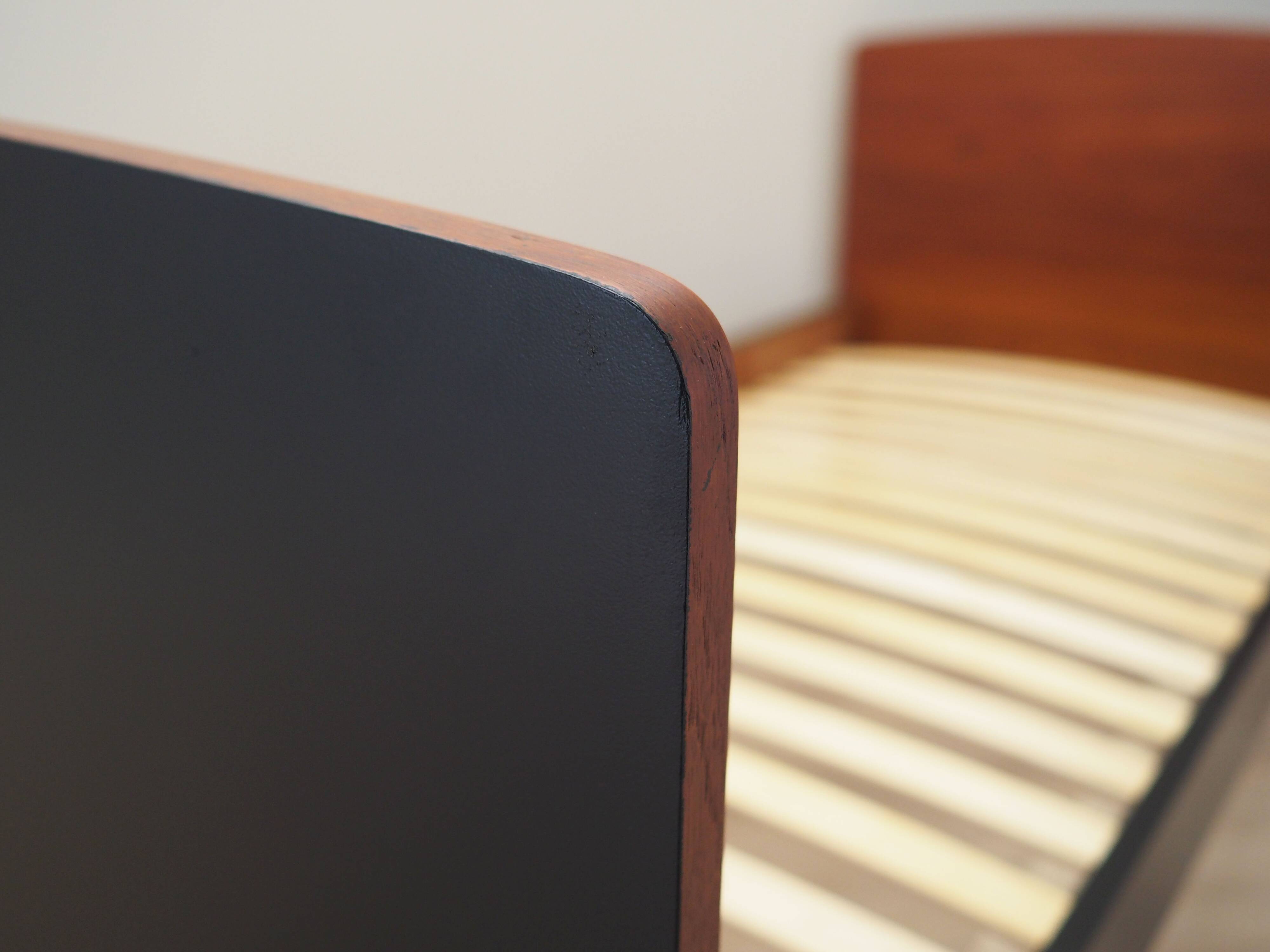 Teak bed, Danish design, 1970s, production: Denmark