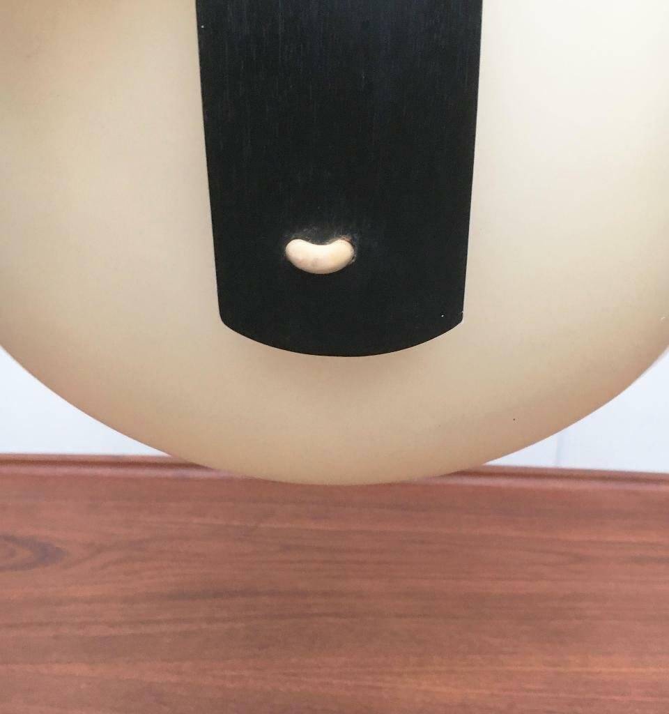 Mid-Century Swiss Space Age Plastic & Plywood Pendant Lamp from Temde, 1960s