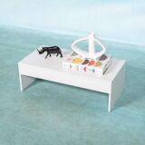 Minimalist television/audio furniture Pastoe q-bus, 1970s design.