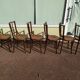 Lot de 6 chaise en bois - bistrot - terrasse - vintage