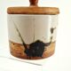 Lidded pot in stoneware — La Colombe pottery, 1970s