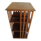 Old pivoting bookcase 3 shelves vintage furniture old furniture