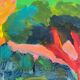 Oil on panel Fauvism landscape