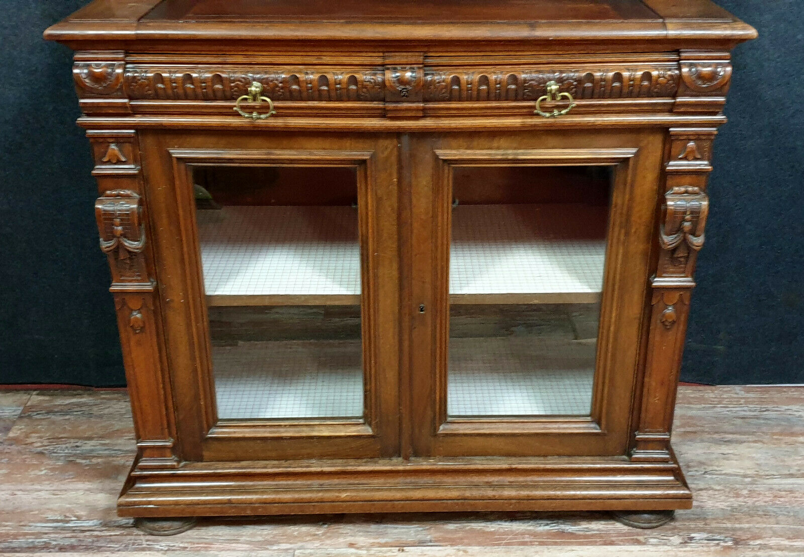 Renaissance mass walnut hunting lodge library