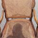 Regency style carved cane armchair