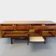 Enfilade vintage style scandinave en palissandre et laiton des années 60