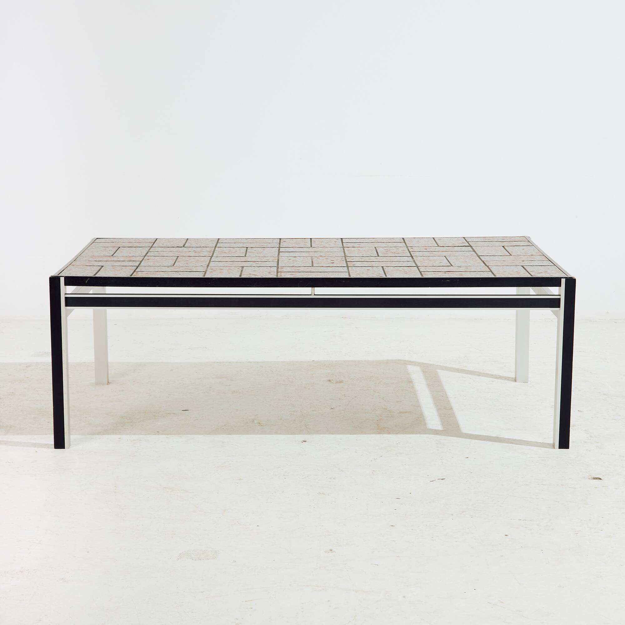 Steel and ceramic coffee table, Set of 2 (MK10681)