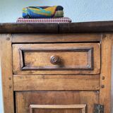Rustic oak bedside table 1900