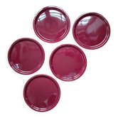 Vintage earthenware plates from Salins