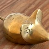 Vintage brass mouse