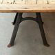 Large table for 10 people - 3m long - antique top / industrial legs