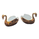 2 golden swans