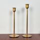 Scandinavian brass candle holders