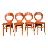 Set of 4 Baumann Mouette model chairs