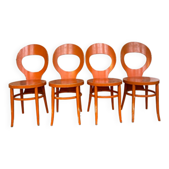 Série de 4 chaises Baumann modèle Mouette