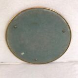 Former golden metal service tray