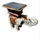 Elephant side table – leopard pattern – Jansen style 1970