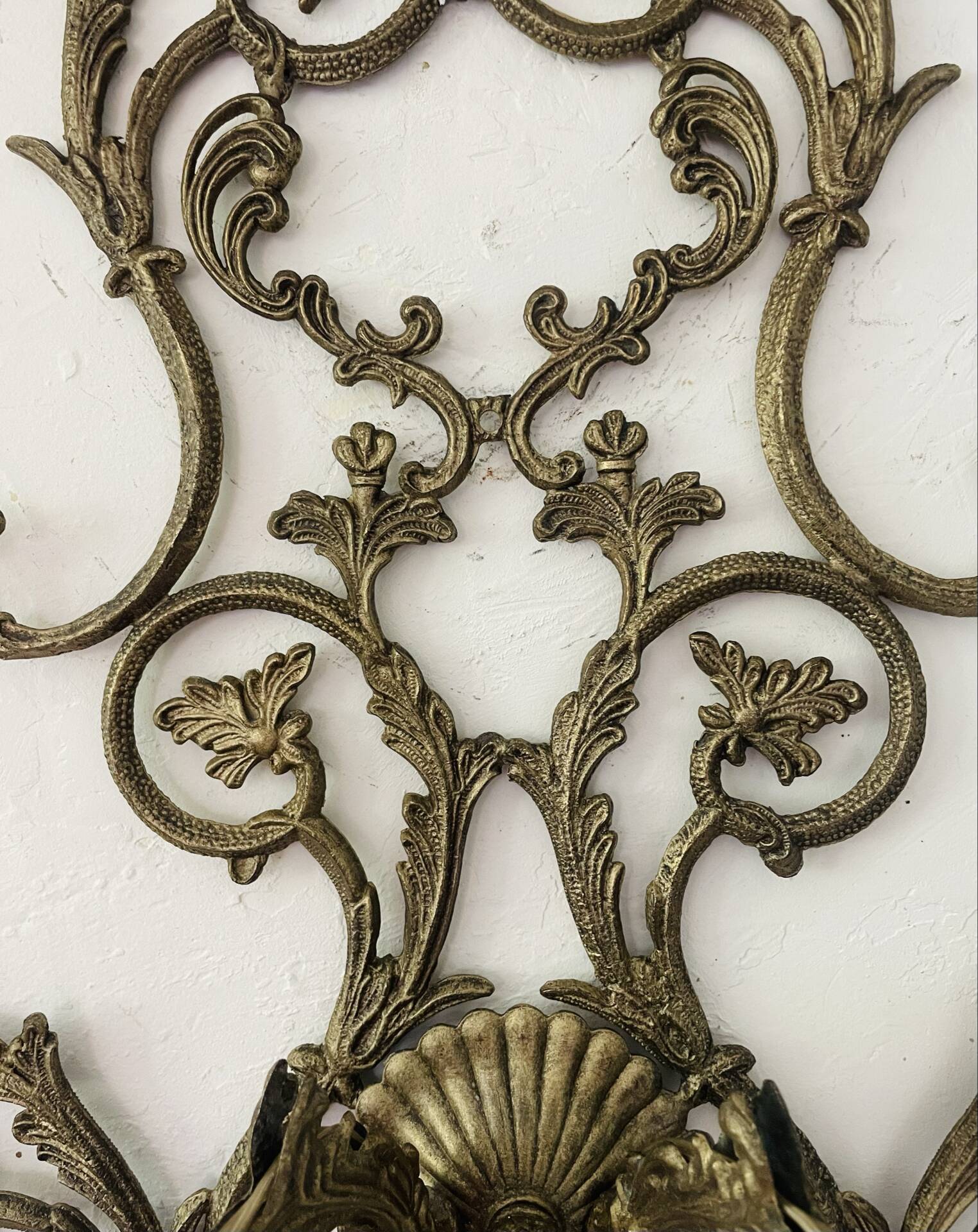 Large vintage Italian baroque wall light