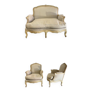 Salon Louis XV laqué