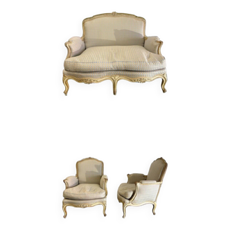 Louis XV lacquered living room, 1900s