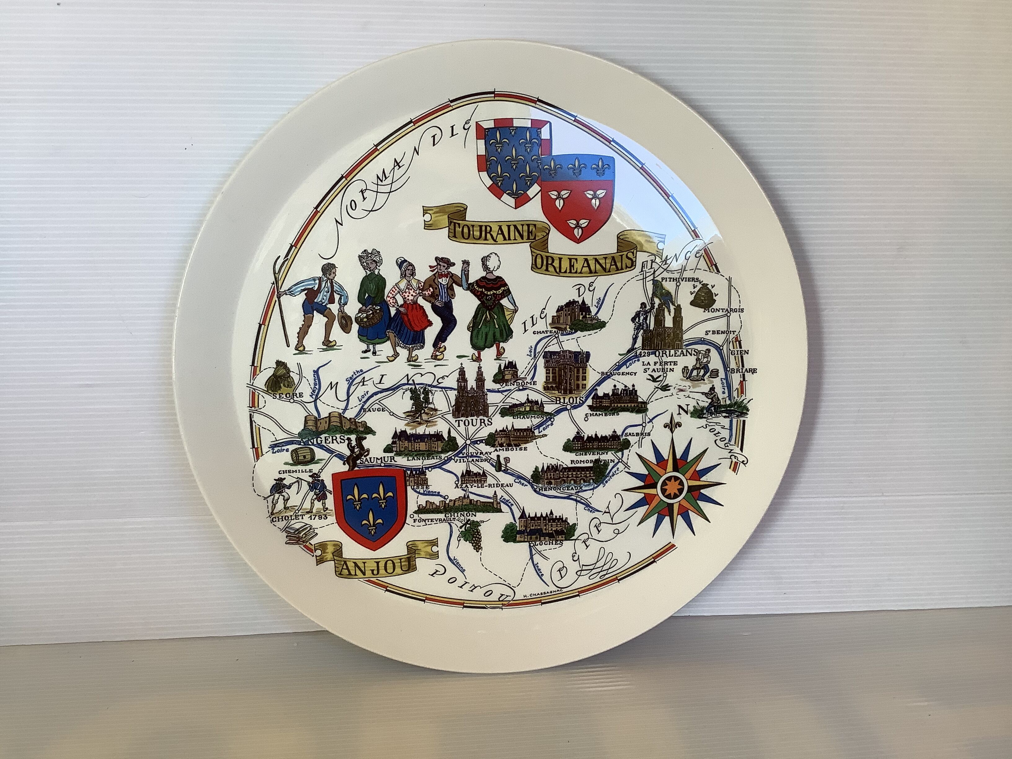 Ancient dish from Lunéville, provinces of Touraine, Orléanais, Anjou.