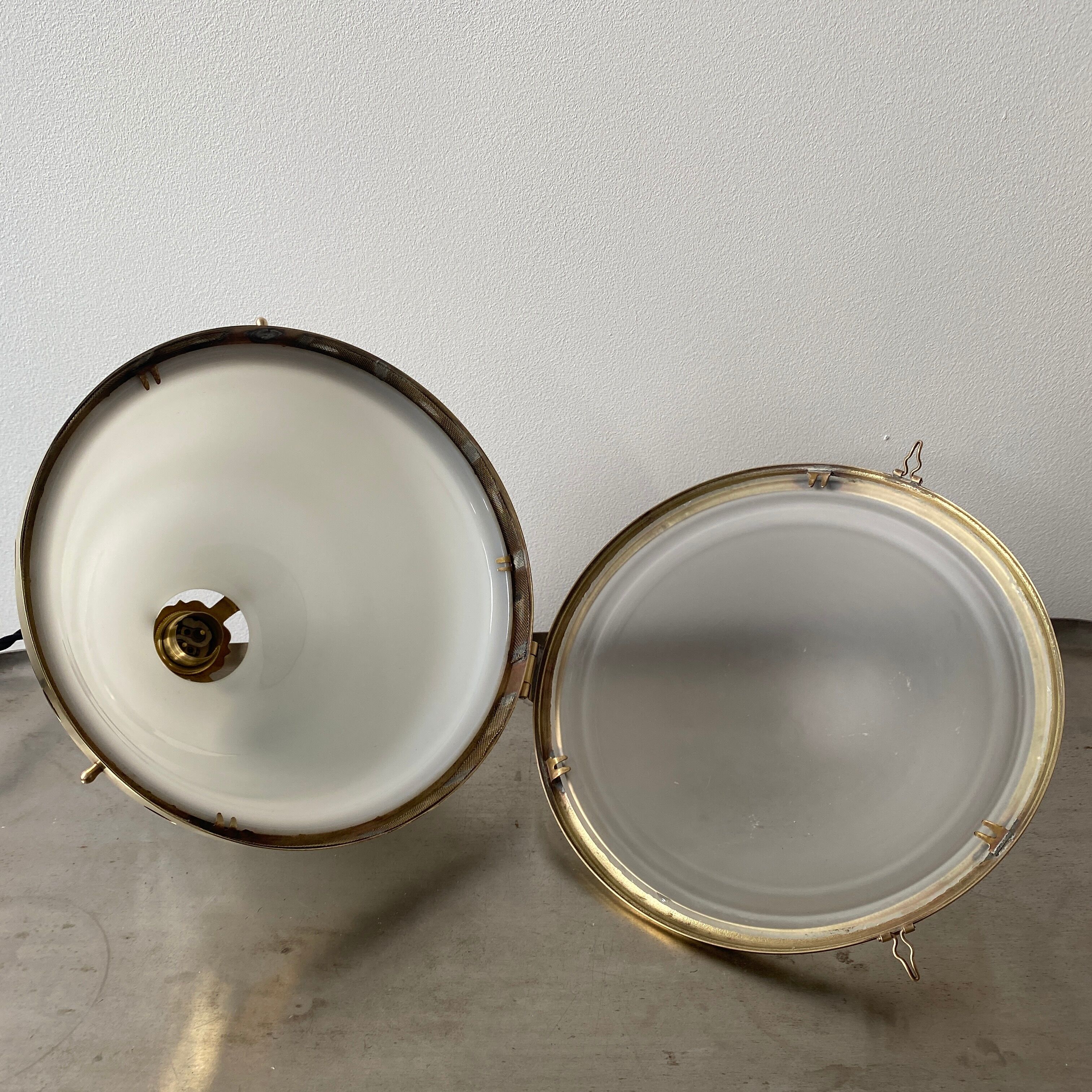 Old vintage hanging in opaline art-deco