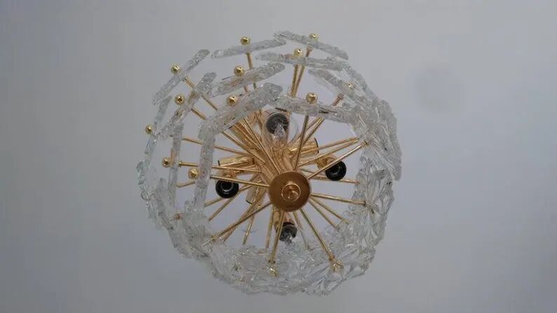 Glass Chandelier Kinkeldey, 1970s