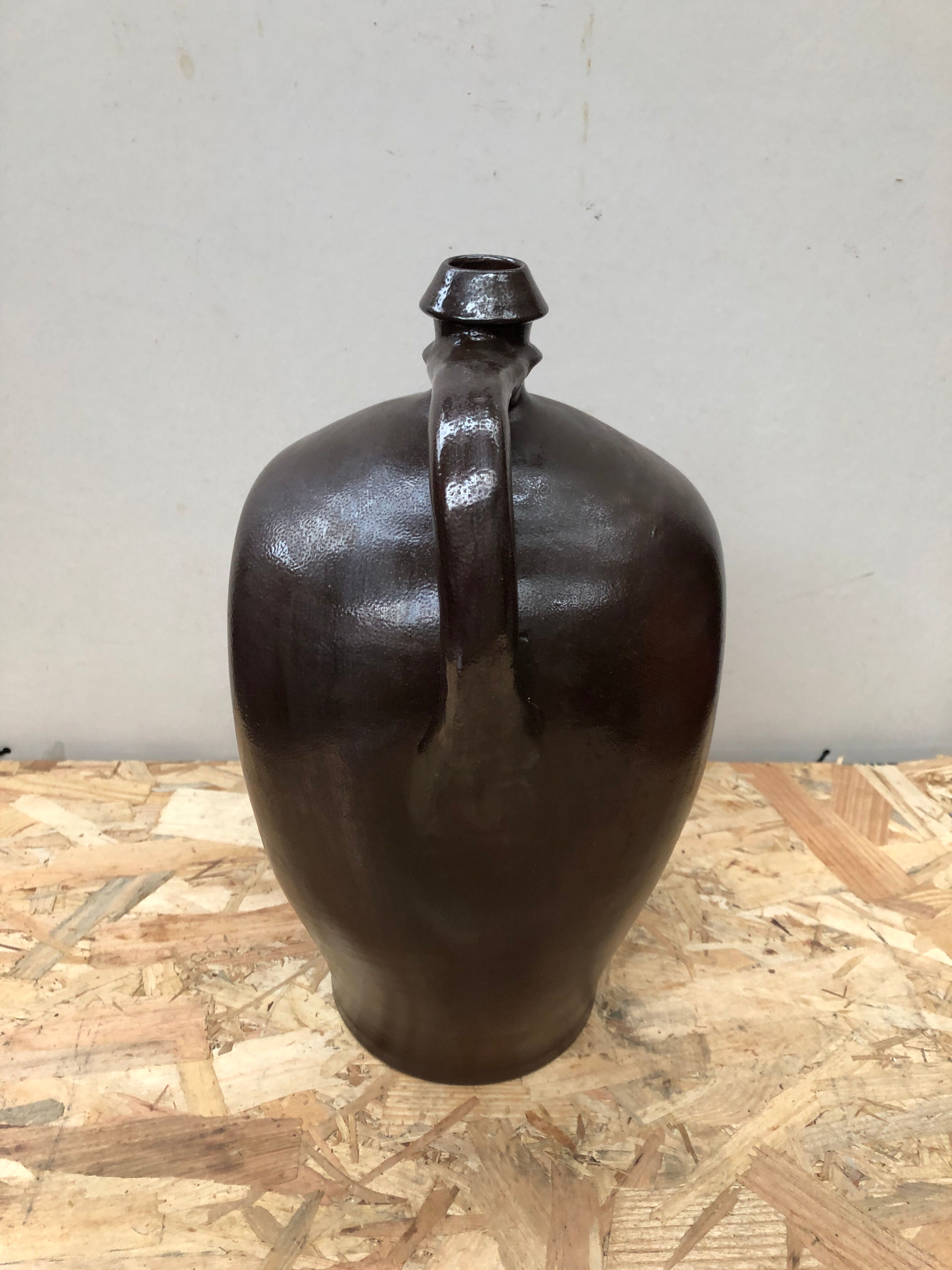 Old jar sandstone brown reserve house made in france vintage