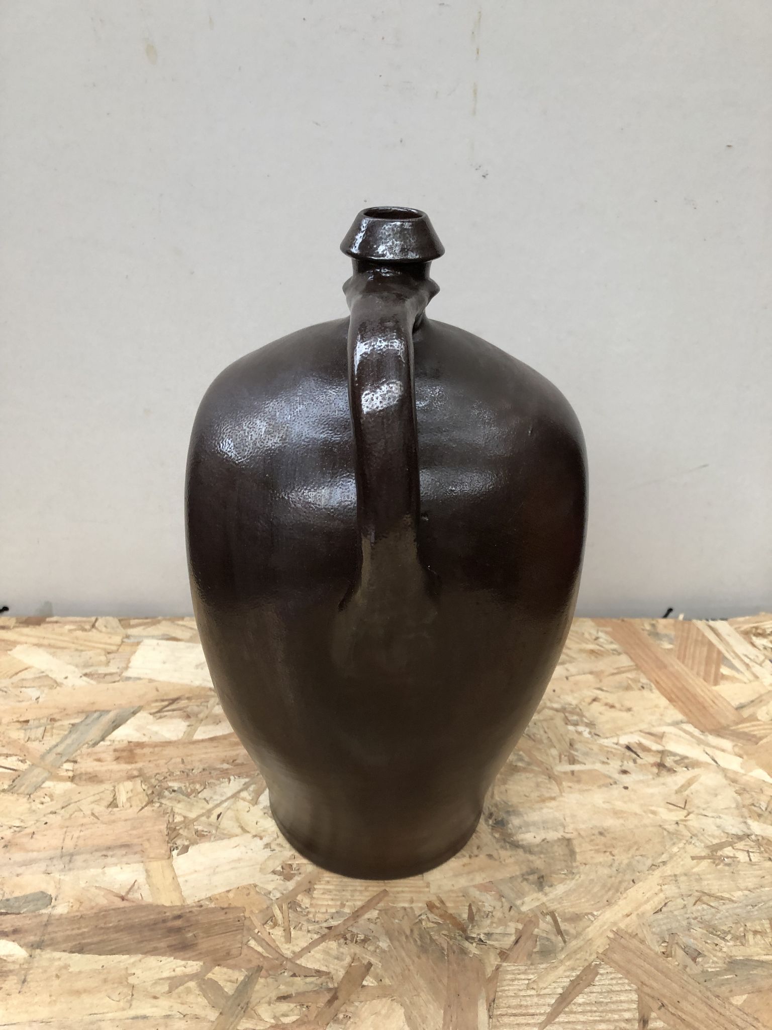 Old jar sandstone brown reserve house made in france vintage
