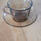 6 cups and saucers in Arcoroc BP glass