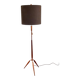 Danish floor lamp in teak and brass by Fog & Mørup 1960s