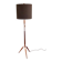 Danish floor lamp in teak and brass by Fog & Mørup 1960s